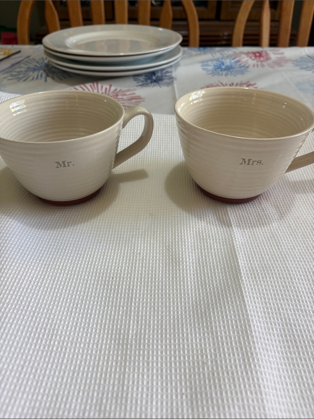 MR AND MRS CERAMIC MUGS